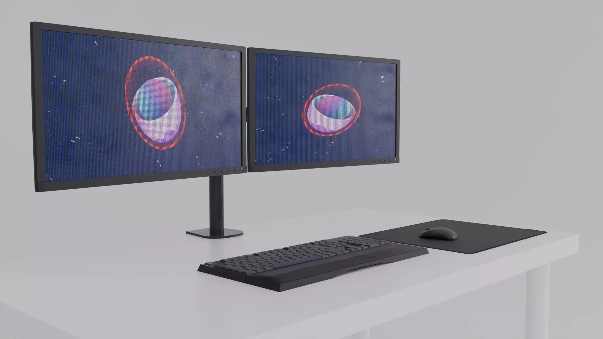 Computer Setup 3D model_1
