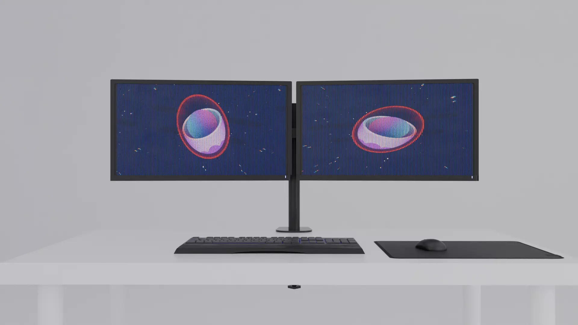 Computer Setup 3D model_3