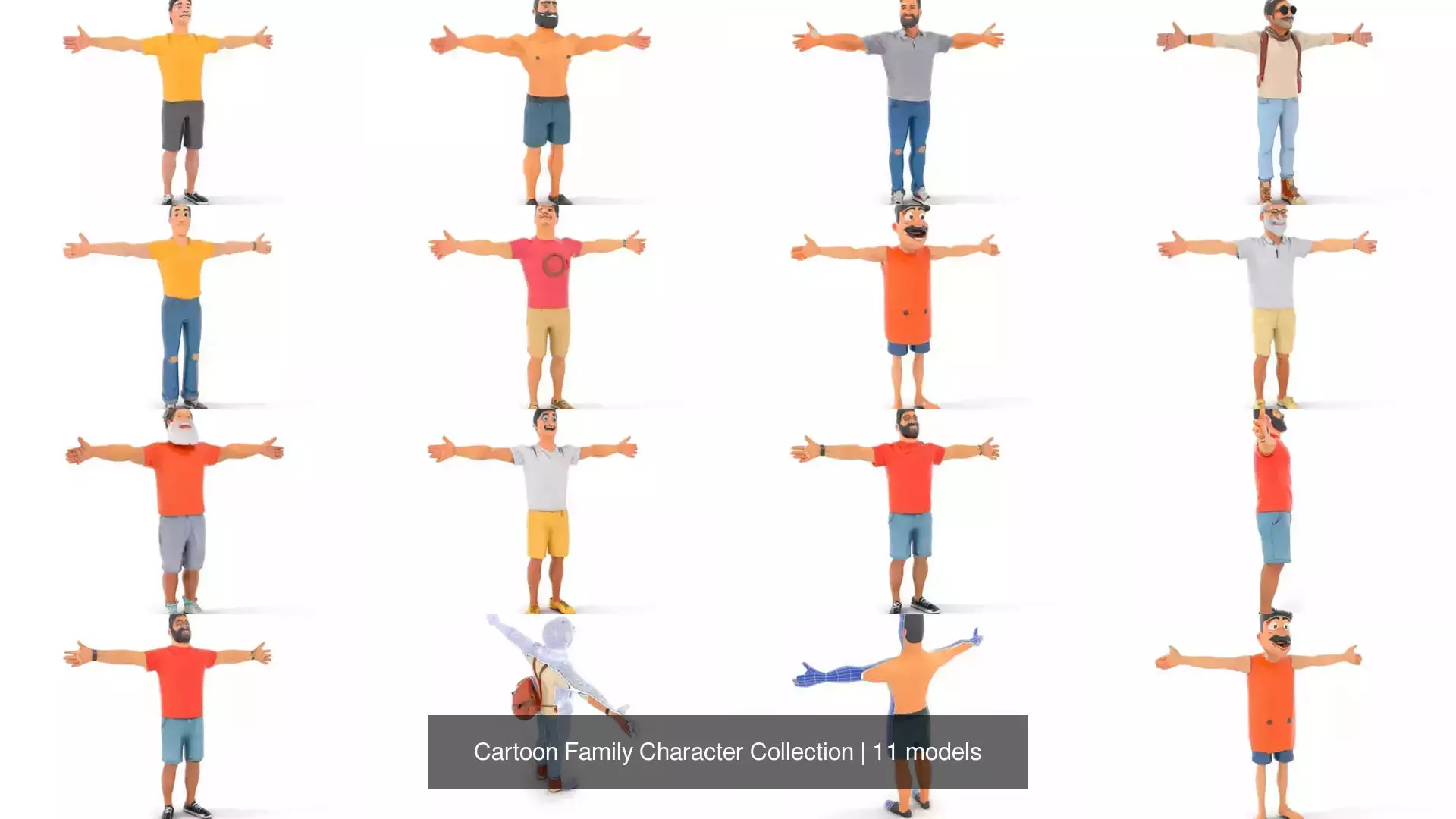 Cartoon Family Character Collection _0