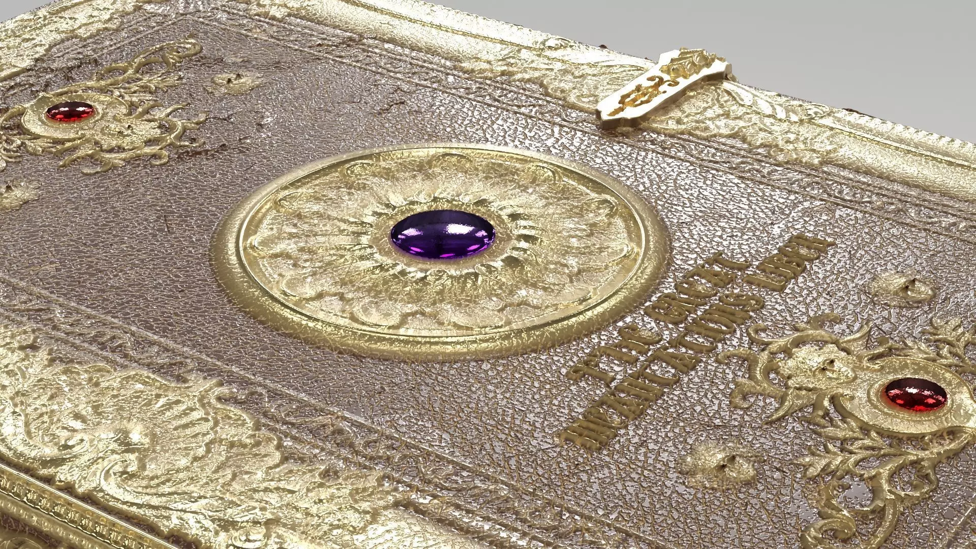 Magic Spell Book Low-poly 3D model_8