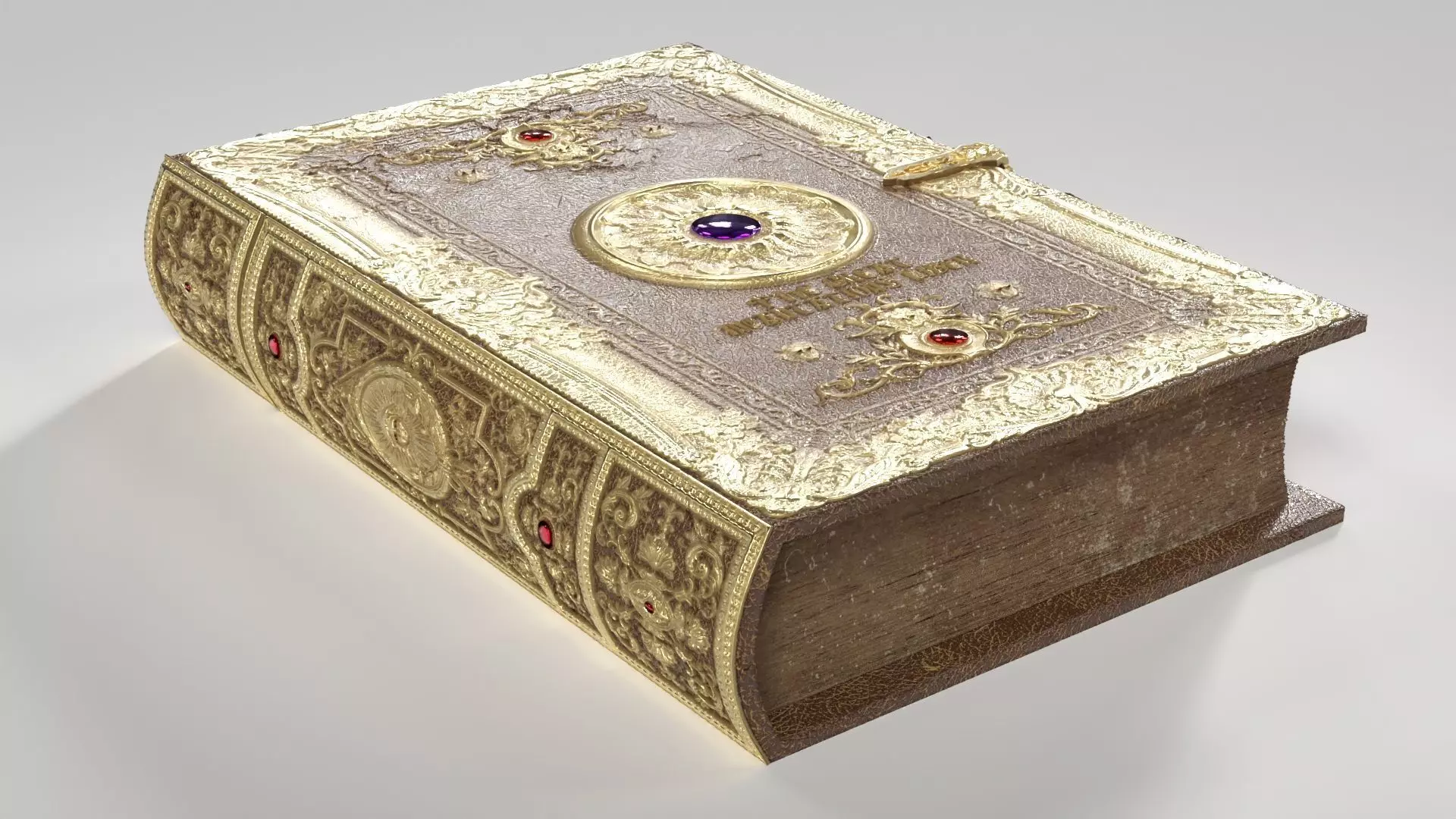 Magic Spell Book Low-poly 3D model_3