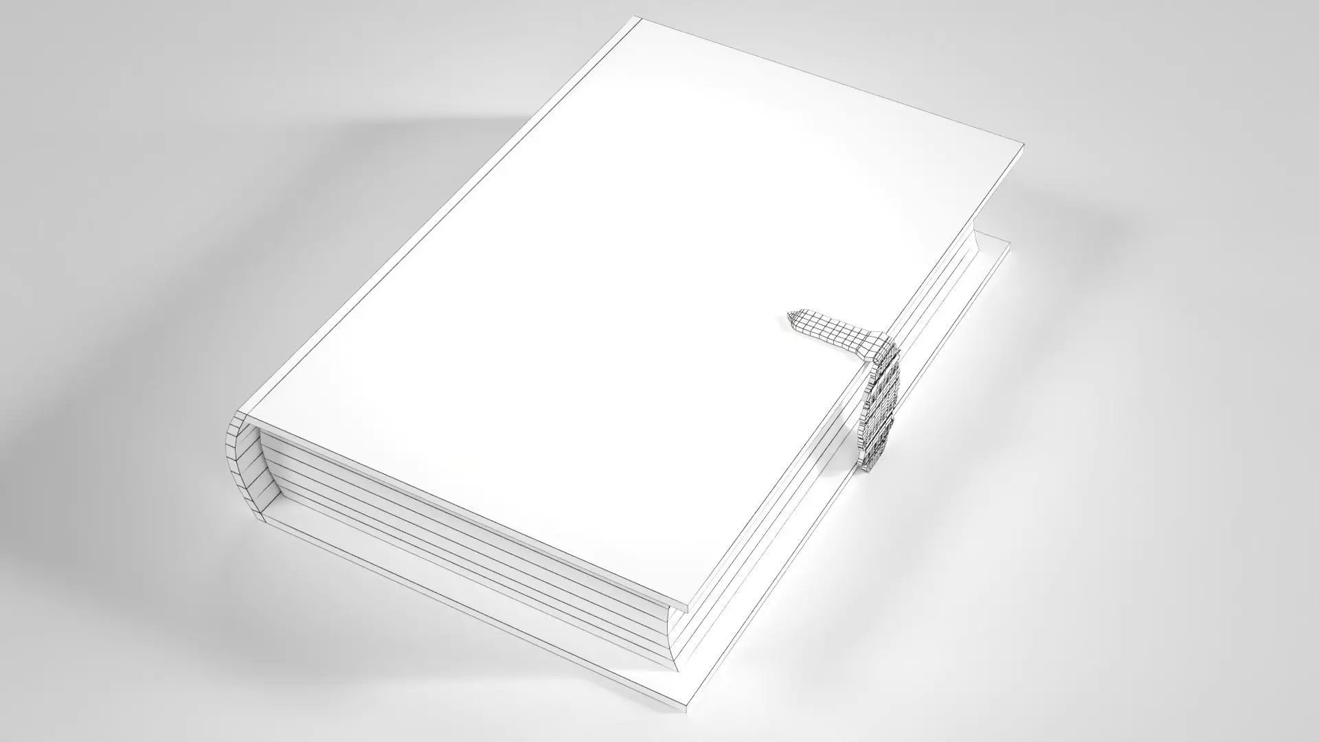 Magic Spell Book Low-poly 3D model_2