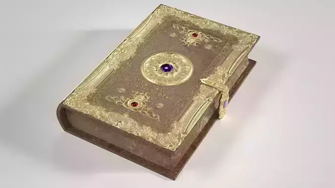Magic Spell Book Low-poly 3D model
