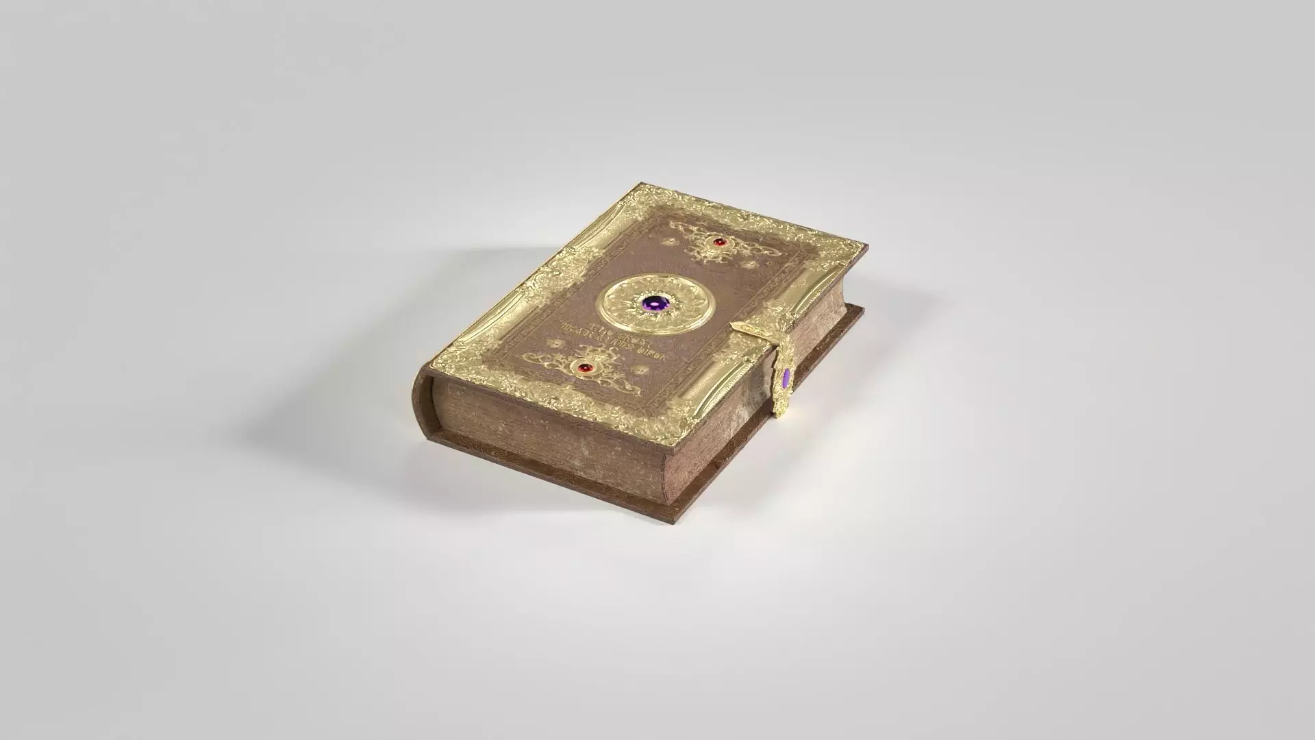 Magic Spell Book Low-poly 3D model_9