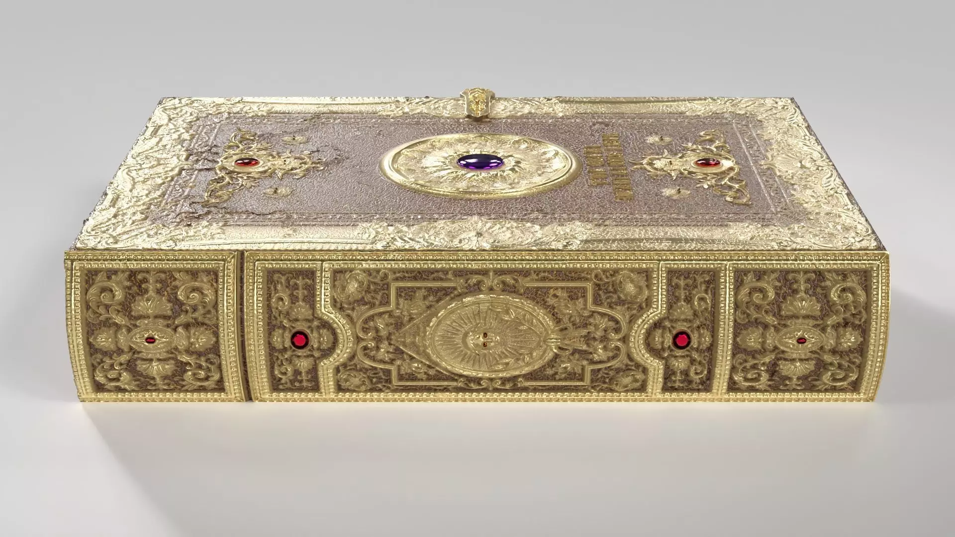 Magic Spell Book Low-poly 3D model_6