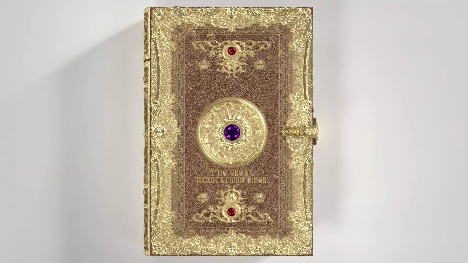 Magic Spell Book Low-poly 3D model_4