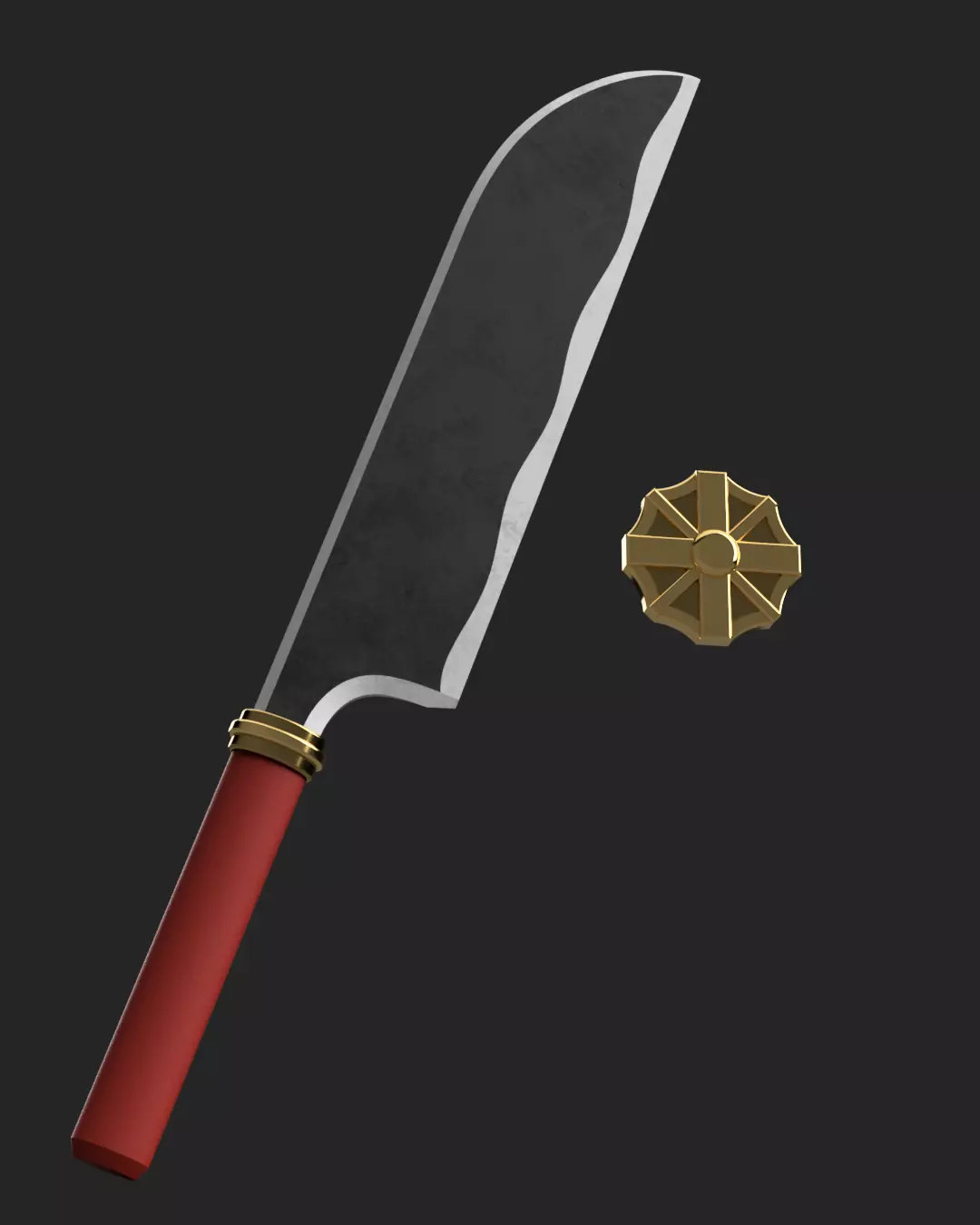 Toilet-Bound Hanako-kun - Knife and Cap Emblem 3D print model