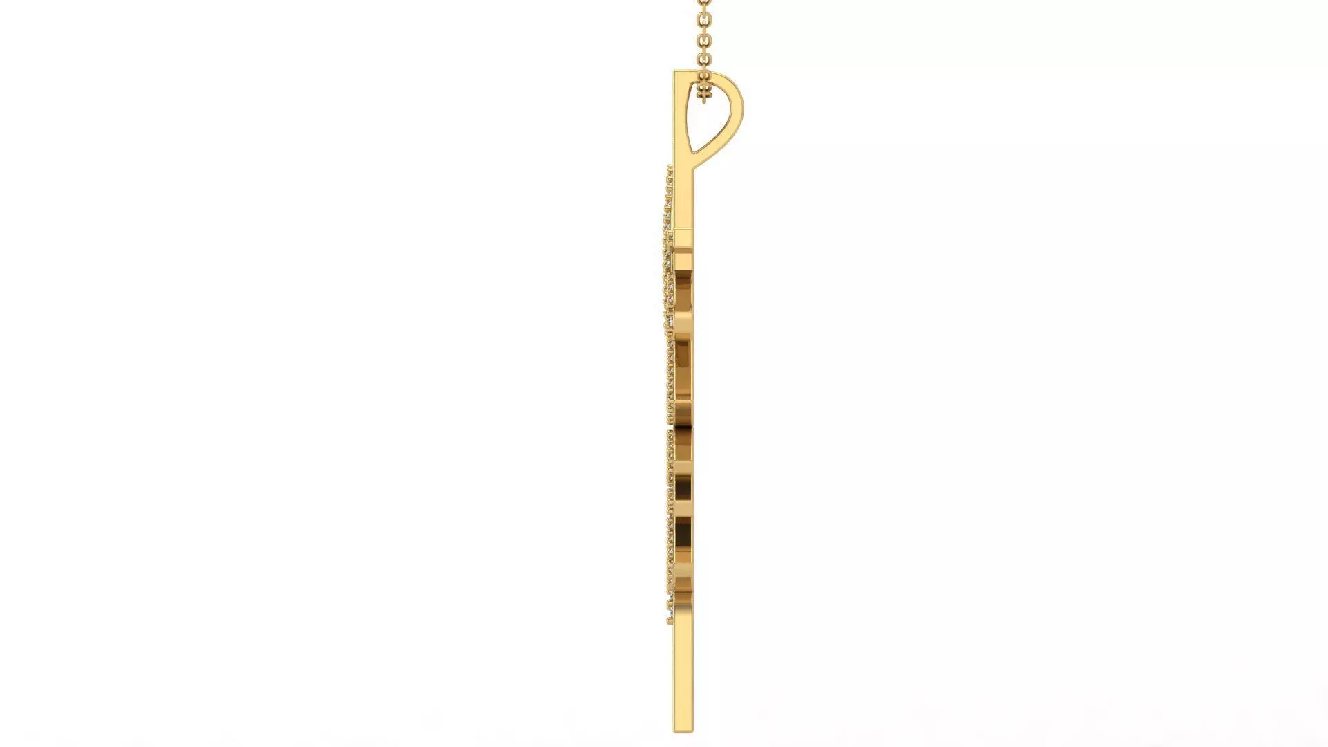 Jesus Cross Pendant 3D print model_2