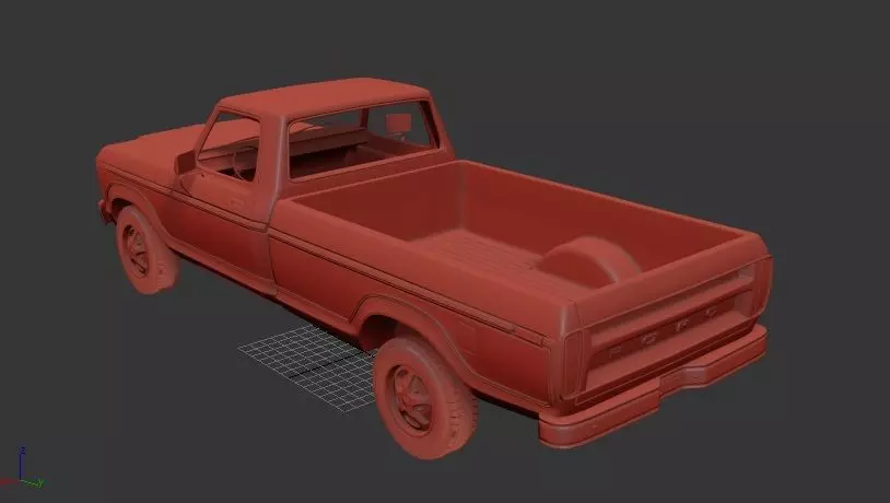 F F 150 1973 3D print model_2