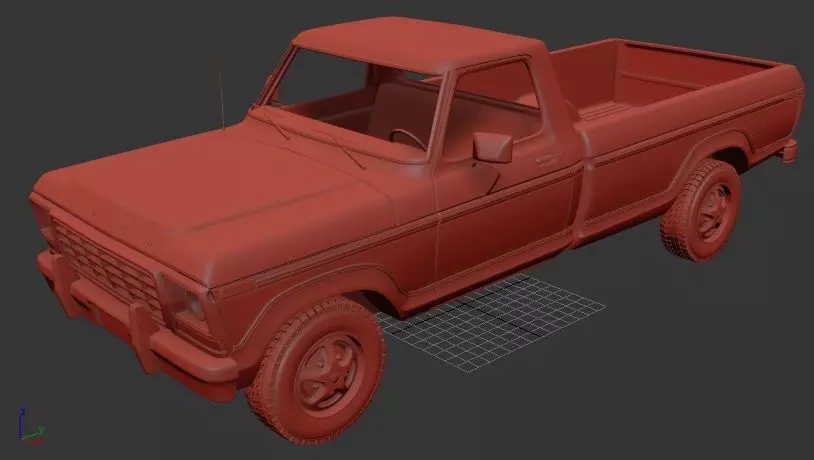 F F150 1978 3D print model_1