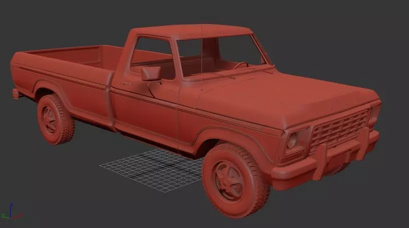 F F150 1978 3D print model_0