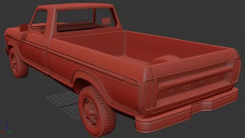 F F150 1978 3D print model_2