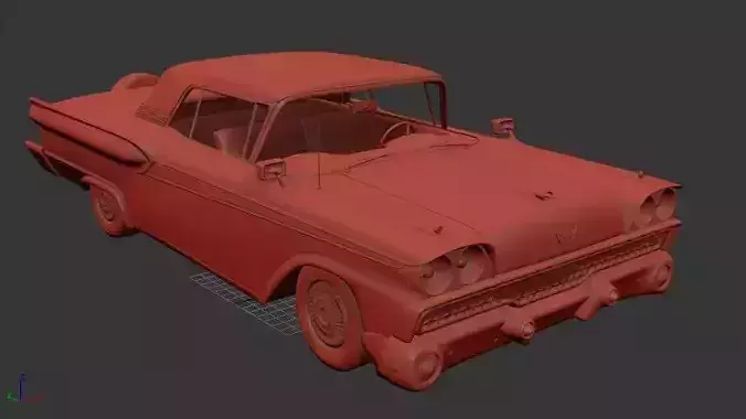 F Fairlane 500 Galaxie Skyliner Hardtop 1959