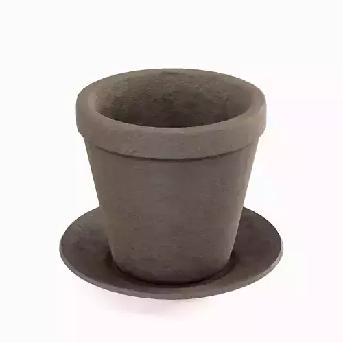 Classic Clay Pot 01 Low-poly 3D model