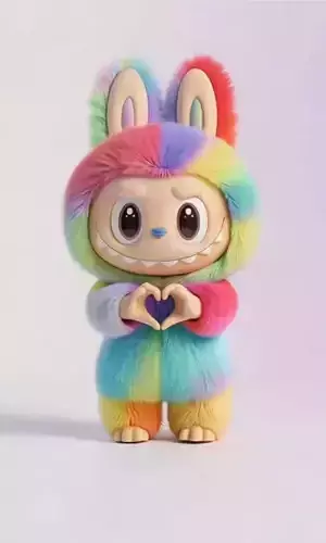 Labubu Heart Hands Pose