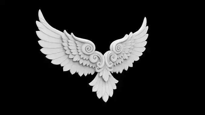 Eagle Wing 3D Print Model