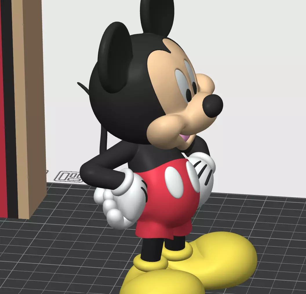Bambu Mickey Mouse AMS Ready with Selectable Bodies 3D print model_6