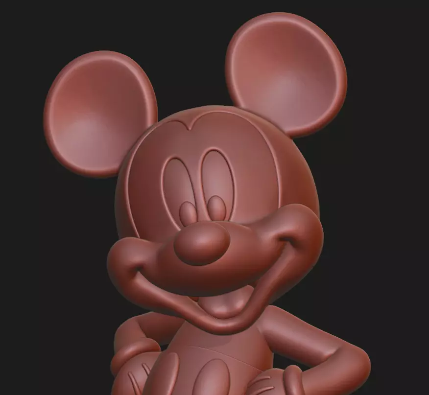Bambu Mickey Mouse AMS Ready with Selectable Bodies 3D print model_2