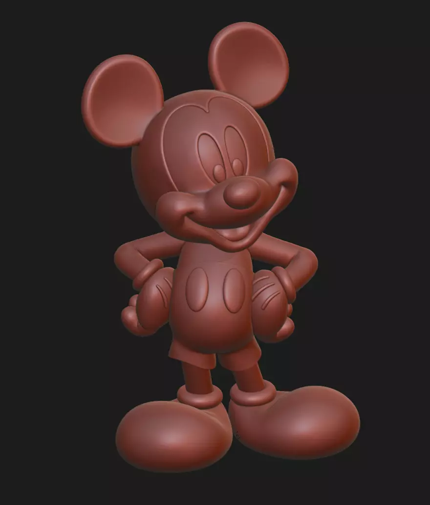 Bambu Mickey Mouse AMS Ready with Selectable Bodies 3D print model_4