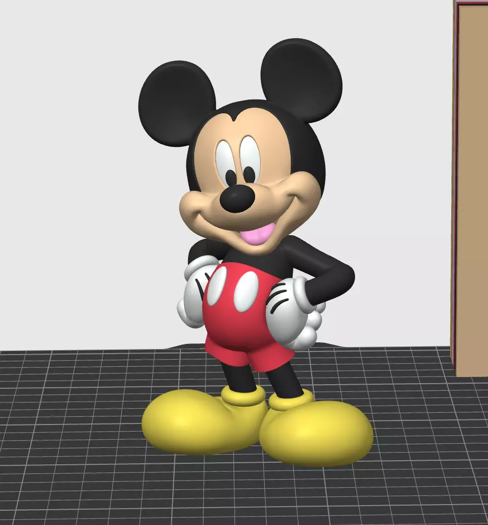 Bambu Mickey Mouse AMS Ready with Selectable Bodies 3D print model_5