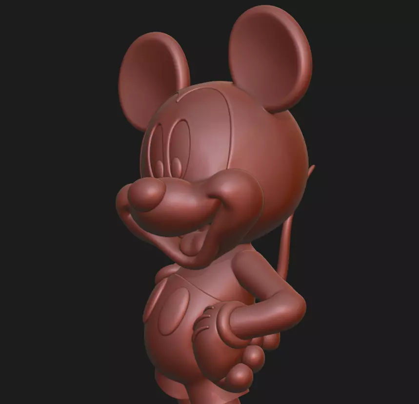 Bambu Mickey Mouse AMS Ready with Selectable Bodies 3D print model_3