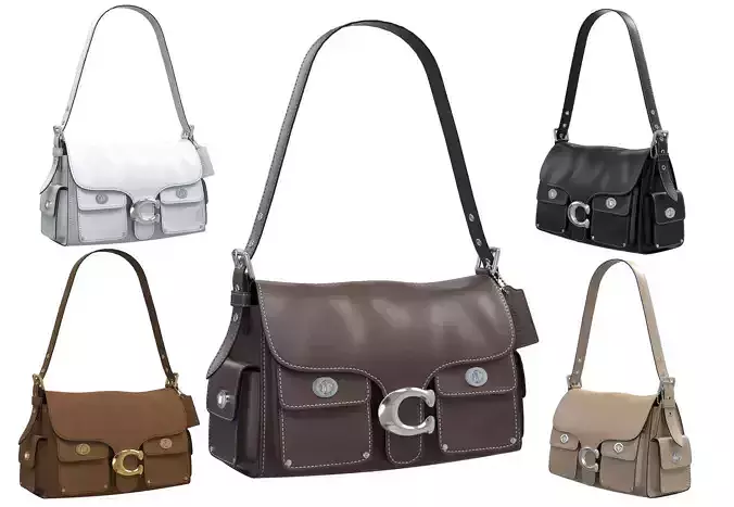 Coach Western Cargo Tabby Bag Low-poly 3D model