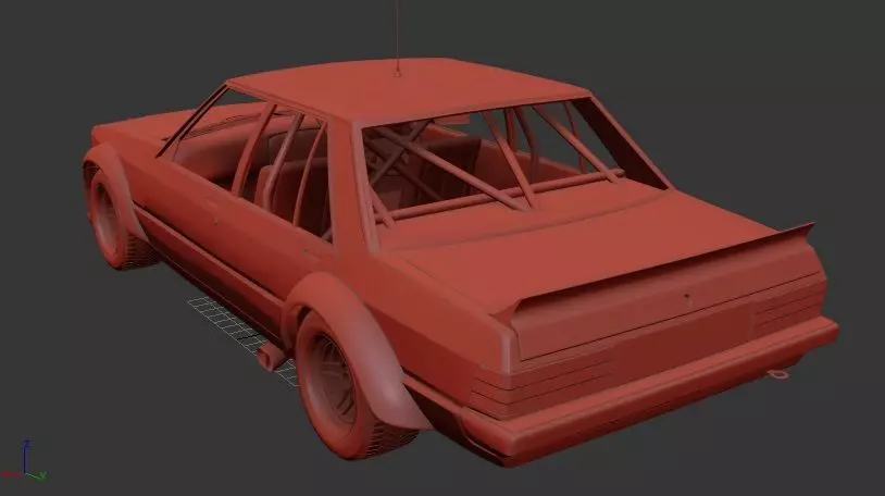 F Falcon AU Mk4 XD Tru Blu 1981 3D print model_2