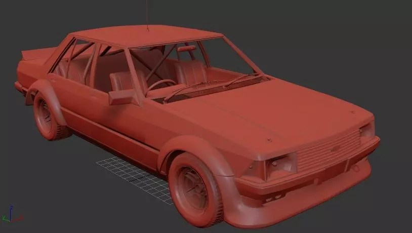 F Falcon AU Mk4 XD Tru Blu 1981 3D print model_0