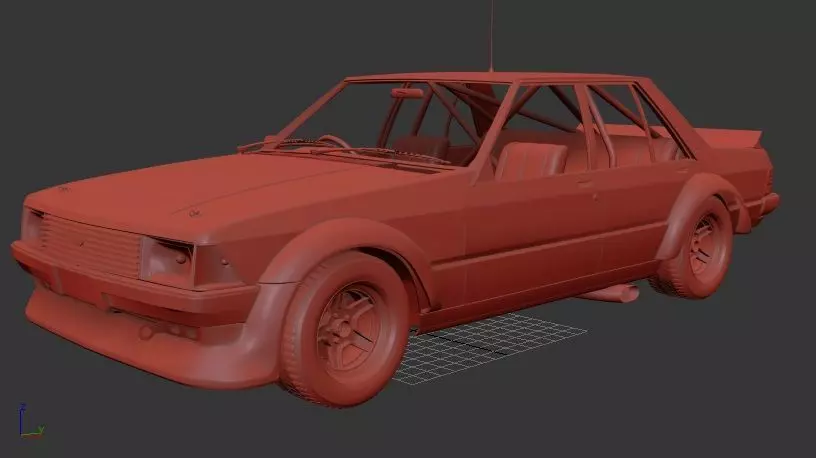 F Falcon AU Mk4 XD Tru Blu 1981 3D print model_1