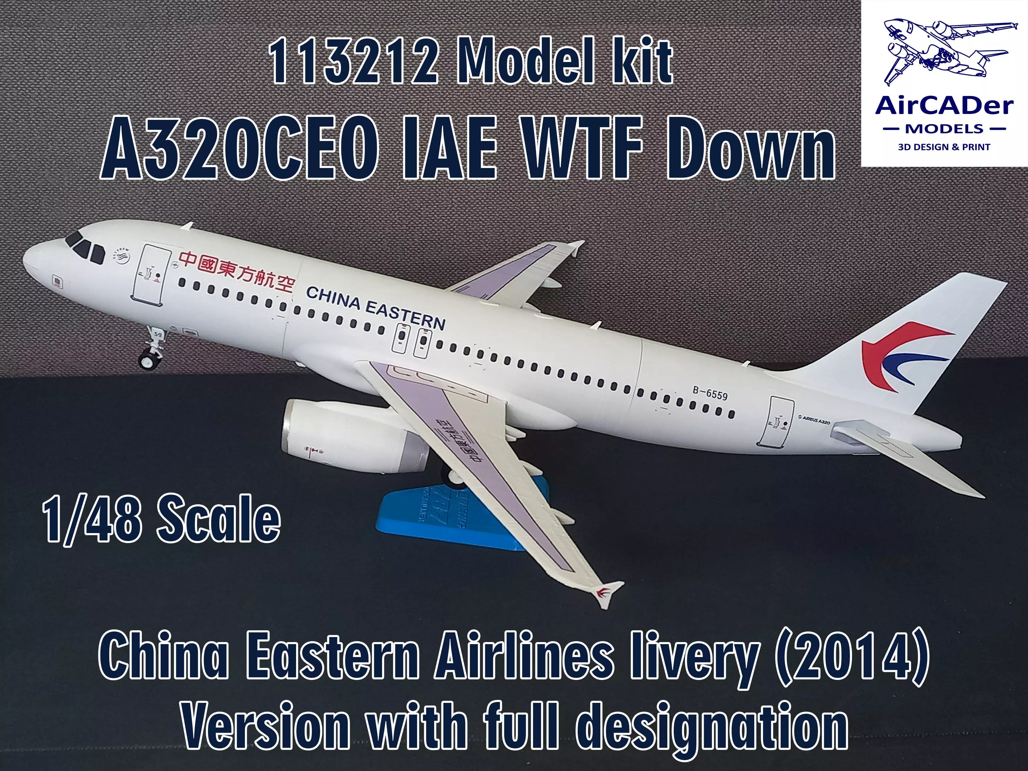 113212 Model kit Airbus A320CEO IAE WTF Down 3D print model