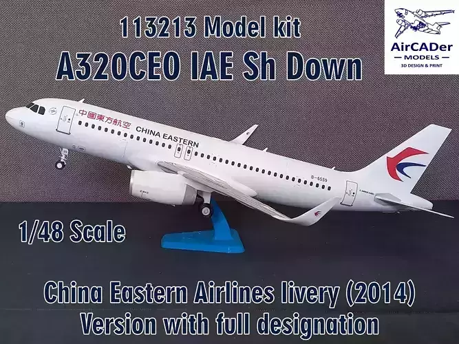 113213 Model kit Airbus A320CEO IAE Sh Down 3D print model