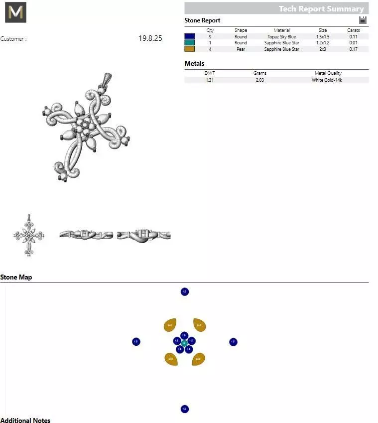 CROSS PENDANT 3D print model_3