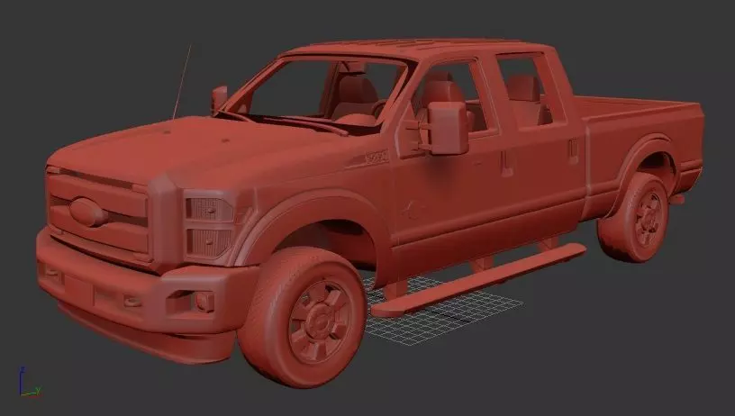 F Super Duty CrewCab 2011 3D print model_1