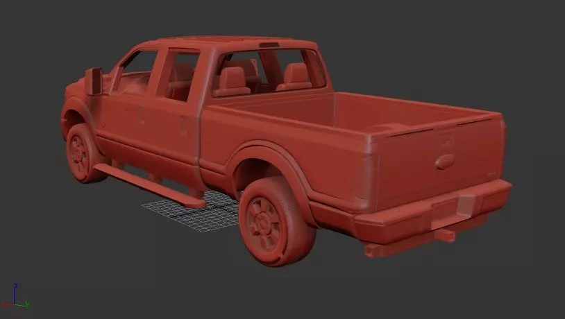 F Super Duty CrewCab 2011 3D print model_2