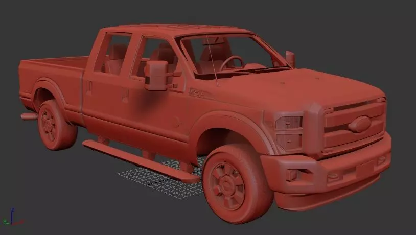 F Super Duty CrewCab 2011 3D print model_0