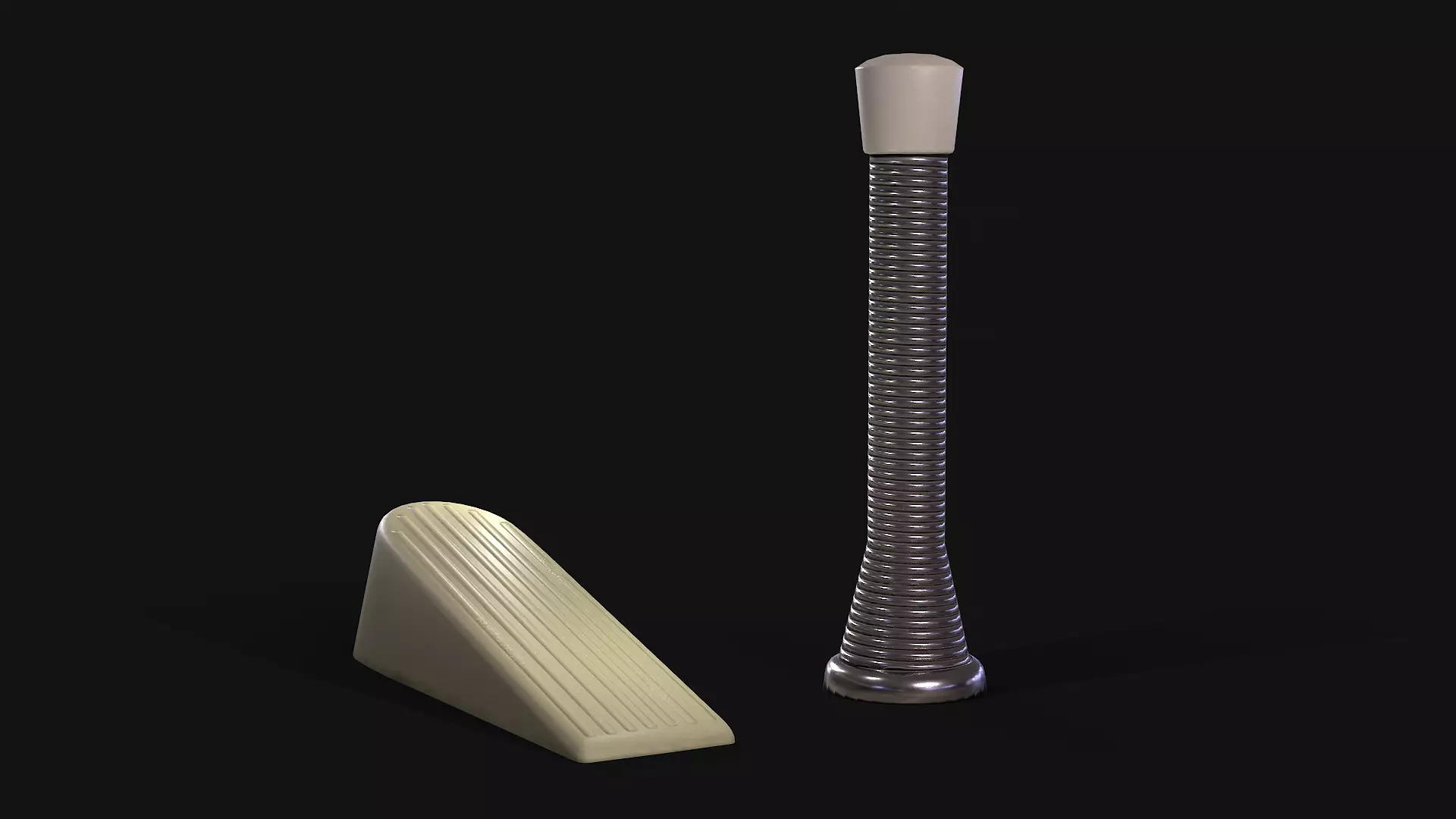 Door Stoppers Free low-poly 3D model_0