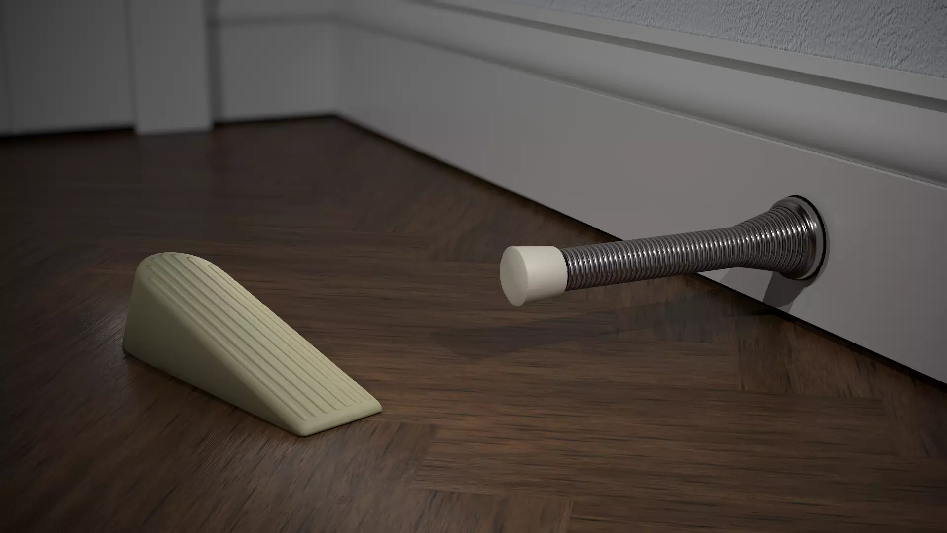 Door Stoppers Free low-poly 3D model_1