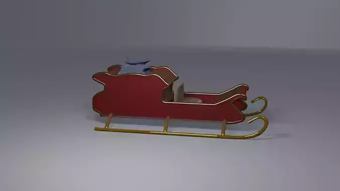 Simple cartoon Sleigh
