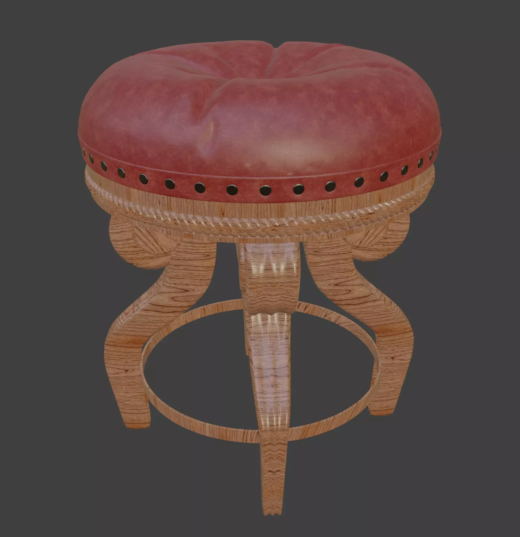 High detailed stool 3D model_6