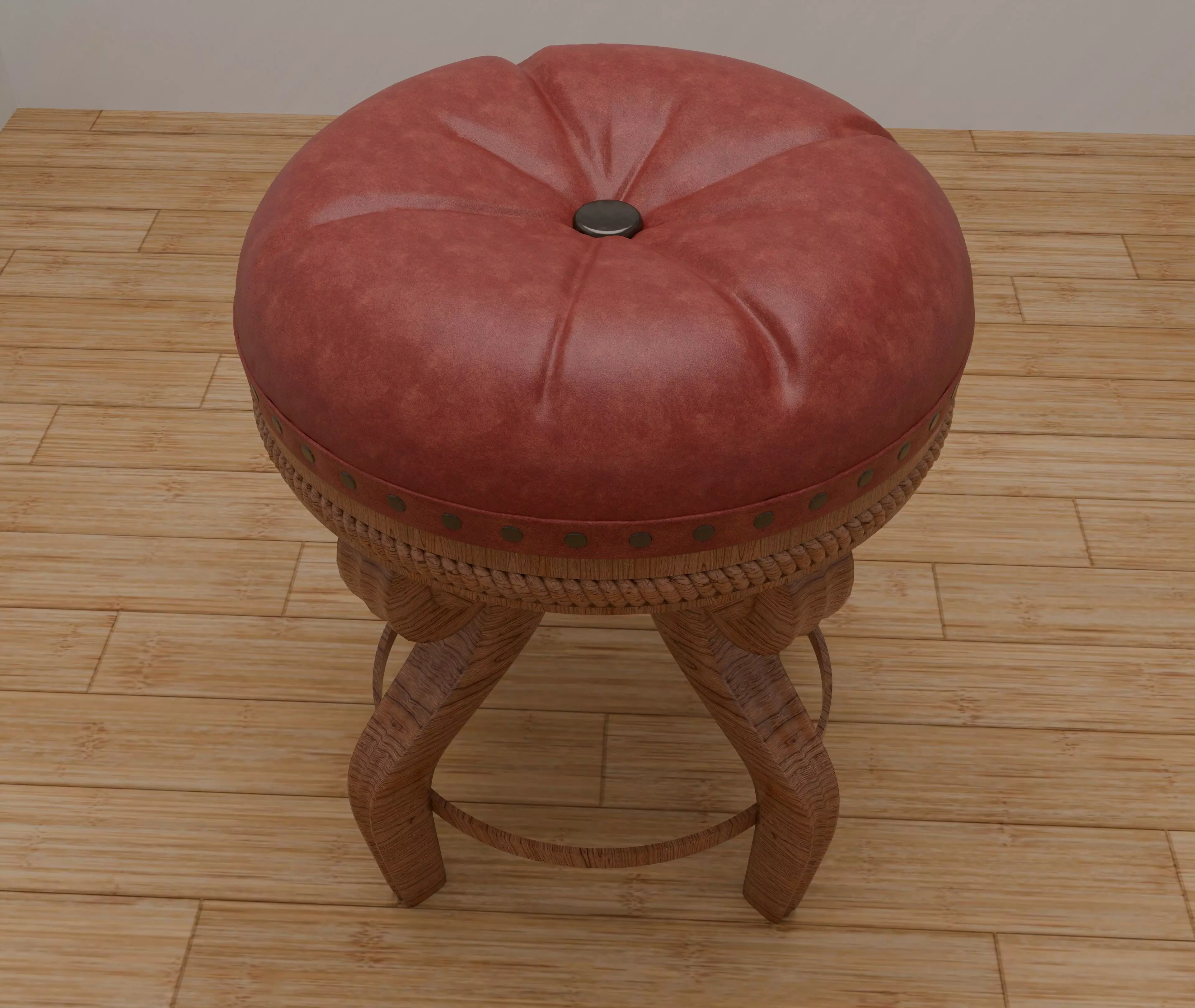 High detailed stool 3D model_1