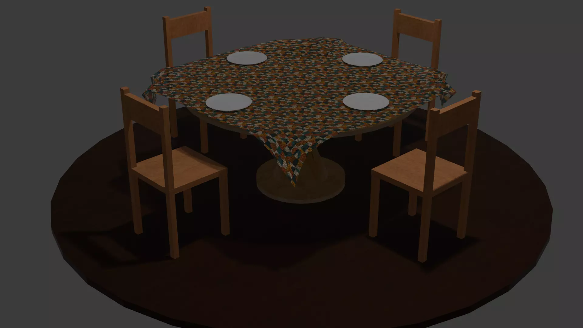 Mesa de Janta 3D Free 3D print model