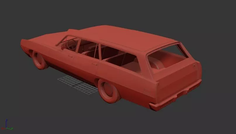 F Torino 500 Station Wagon 1971 3D print model_2