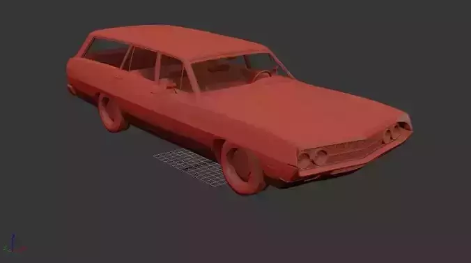 F Torino 500 Station Wagon 1971 3D print model