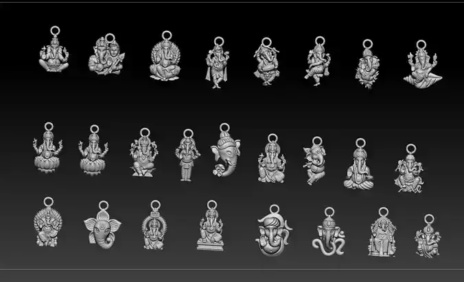 Ganesh Locket 3D model