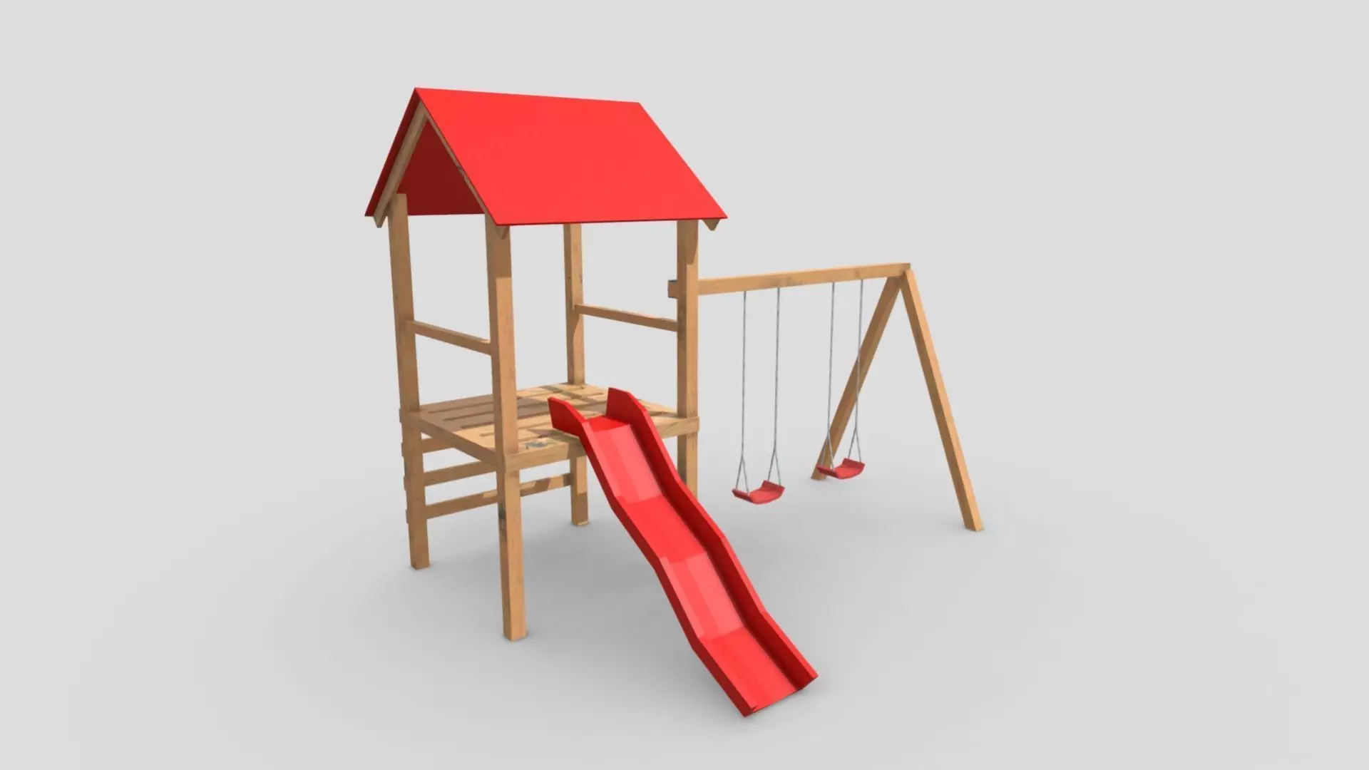 Playground Free low-poly 3D model_2