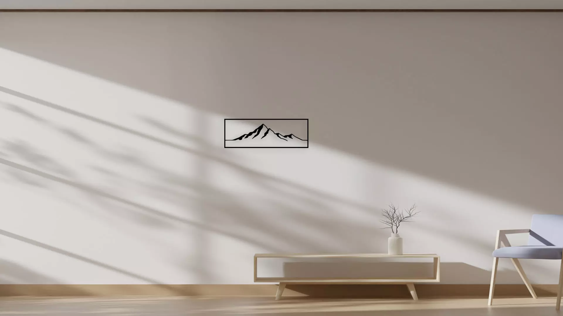 Modern Geometric Abstract Wall Art Decor 3D model_4