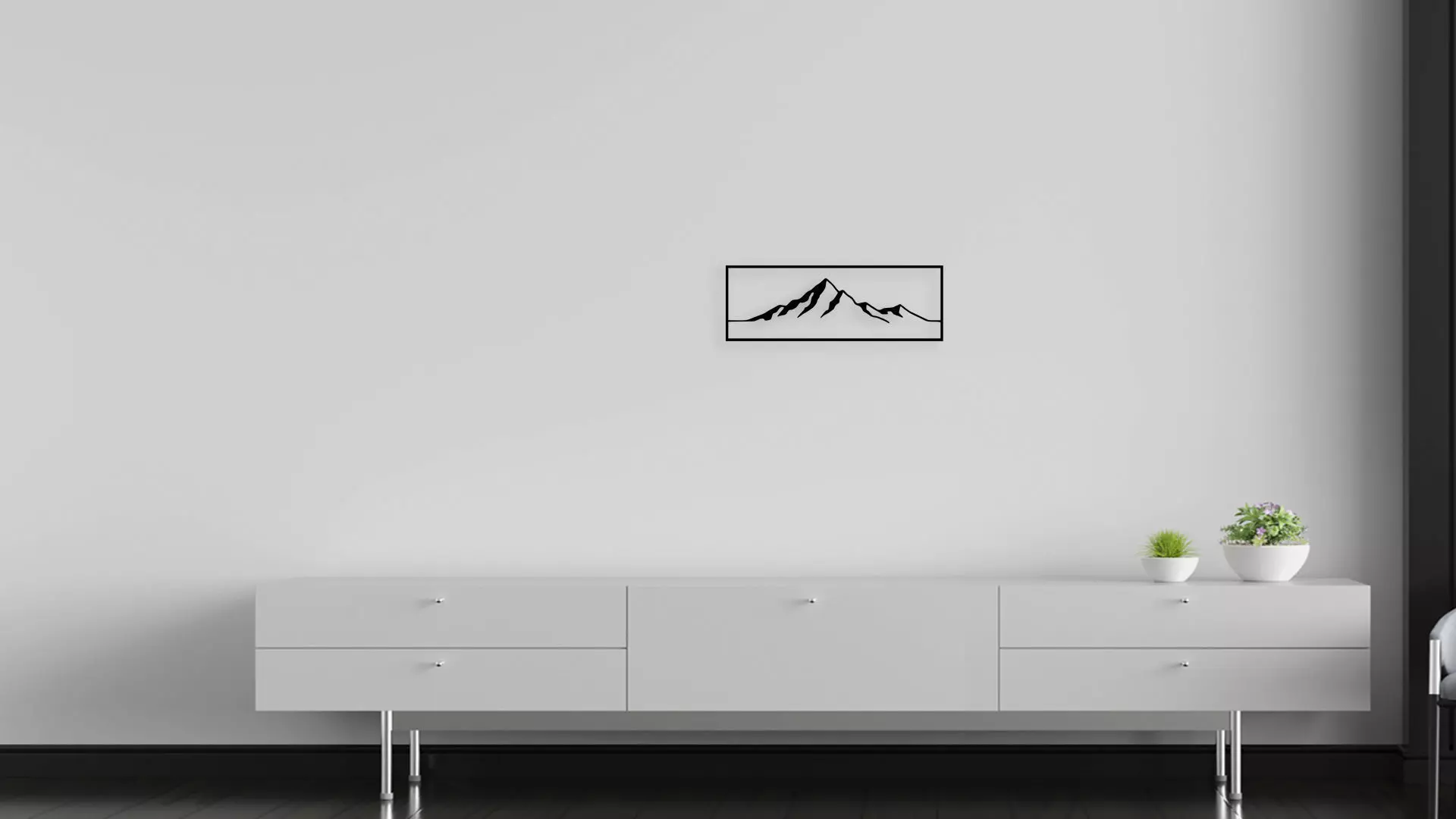 Modern Geometric Abstract Wall Art Decor 3D model_5