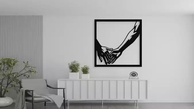 Holding Hands Love And Unity Wall Art Decor