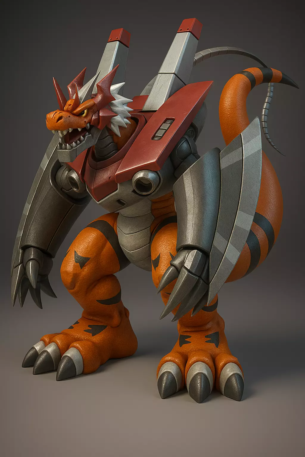 MegaloGrowmon digimon stl 3D print model