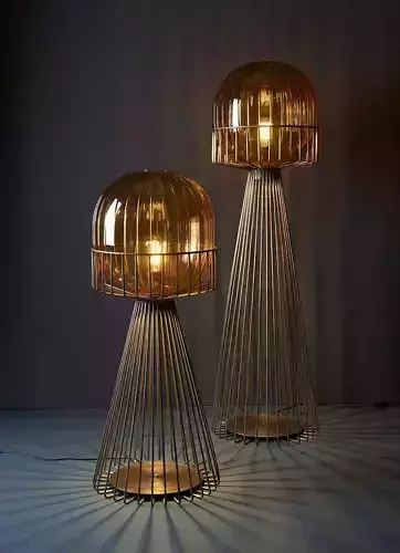 Modern Floor Lamp 3D Model 3ds Max DWG CAD